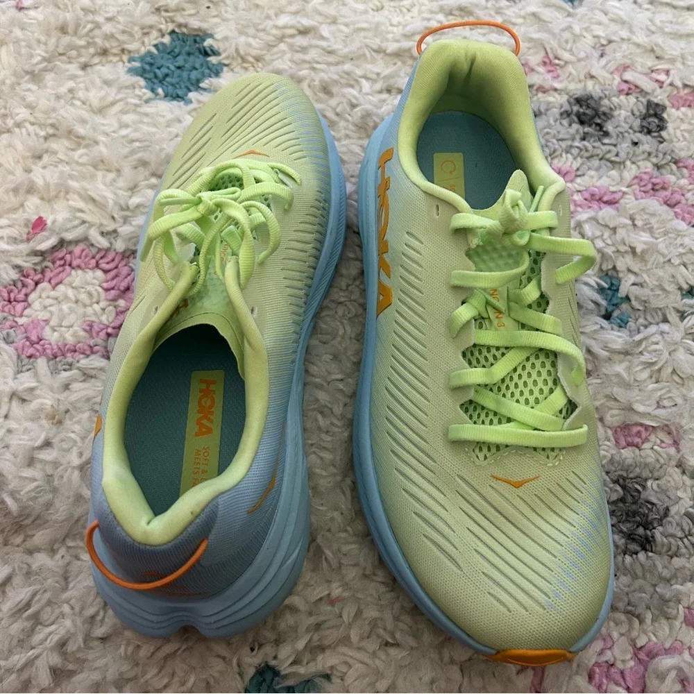 Hoka Women's Rincon 3 Blue and Green Color - Picture 6 of 12